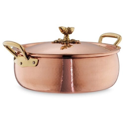 Медный сотейник с крышкой 24 см, 4 л RUFFONI Historia decor
