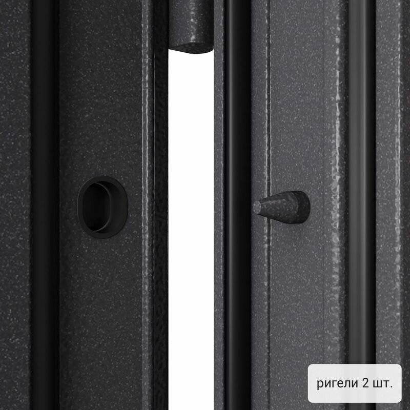 Дверь входная Torex для квартиры металлическая Flat-XL, 860х2050 правый, тепло-шумоизоляция, антикоррозийная защита, замки 4-го класса, черный/серый - фотография № 8