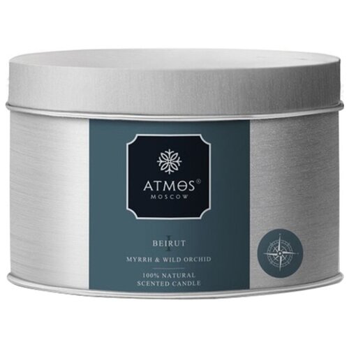 Ароматическая свеча Atmos Moscow No1 Beirut 180 г (мирр и дикая орхидея)