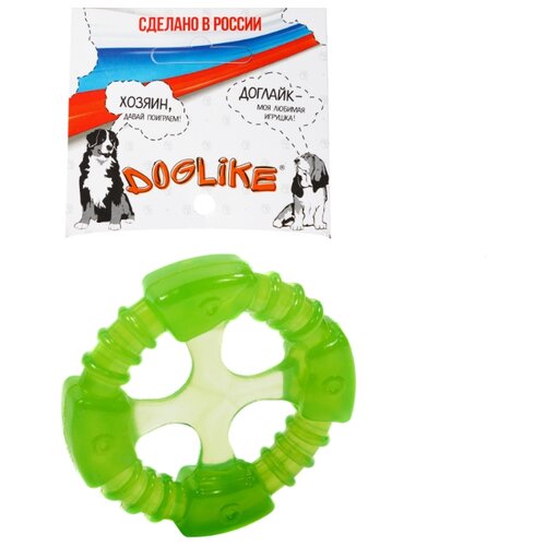 фото Доглайк кольцо космос с этикеткой цвет:зеленый doglike