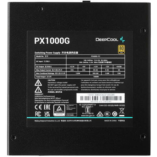 Блок питания Deepcool PX1000G 1000W Gold ATX 3.0