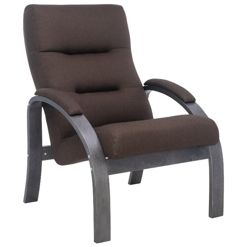 фото Кресло leset лион, венге текстура, ткань malmo 28