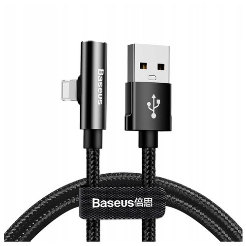 Кабель USB-iP+разъем iP Baseus Rhythm Bent Audio CALLD-B01 Black 1.2m