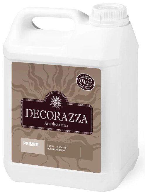 DECORAZZA PRIMER грунт глубоко проникновения для улучшения адгезии (5л)