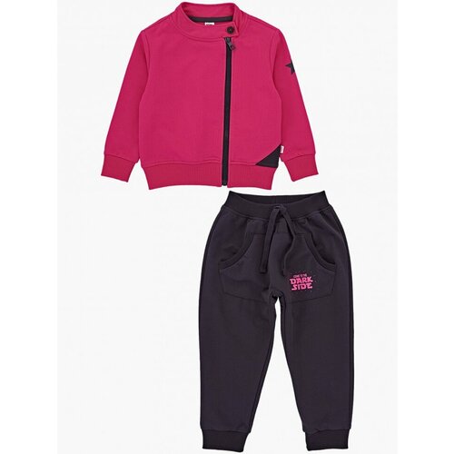 Комплект одежды Mini Maxi, толстовка и брюки, размер 98, серый, красный