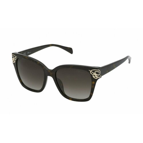 фото Солнцезащитные очки blumarine, градиентные, для женщин, коричневый