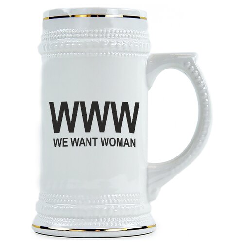 фото Пивная кружка www we want woman drabs