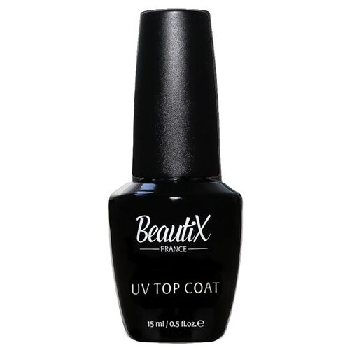 Beautix Верхнее покрытие Uv Top Coat, прозрачный, 15 мл bluesky верхнее покрытие top coat прозрачный 15 мл