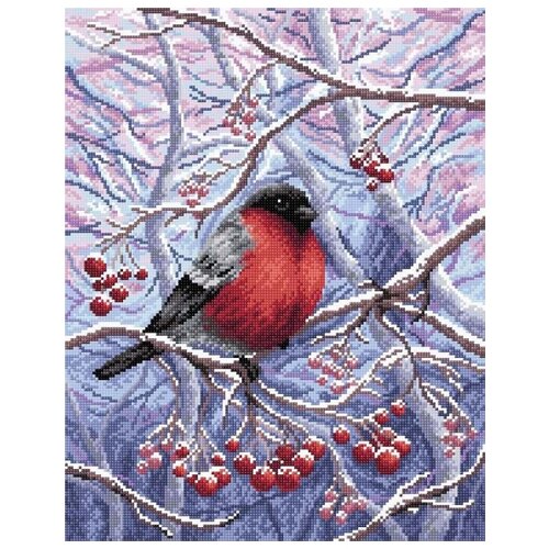 фото В белоснежном лесу набор для выкладывания стразами 38х48 brilliart мс-027