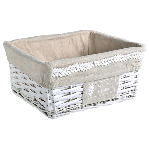 фото Доляна корзина для хранения нейчуралс 31х27х17 см белый
