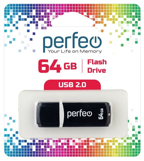 USB флешка Perfeo USB 64GB C02 Black