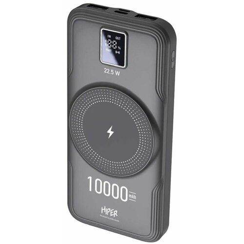 Внешний аккумулятор универсальный Hiper AIR 10000 10000mAh 3A QC PD черный 462500₽