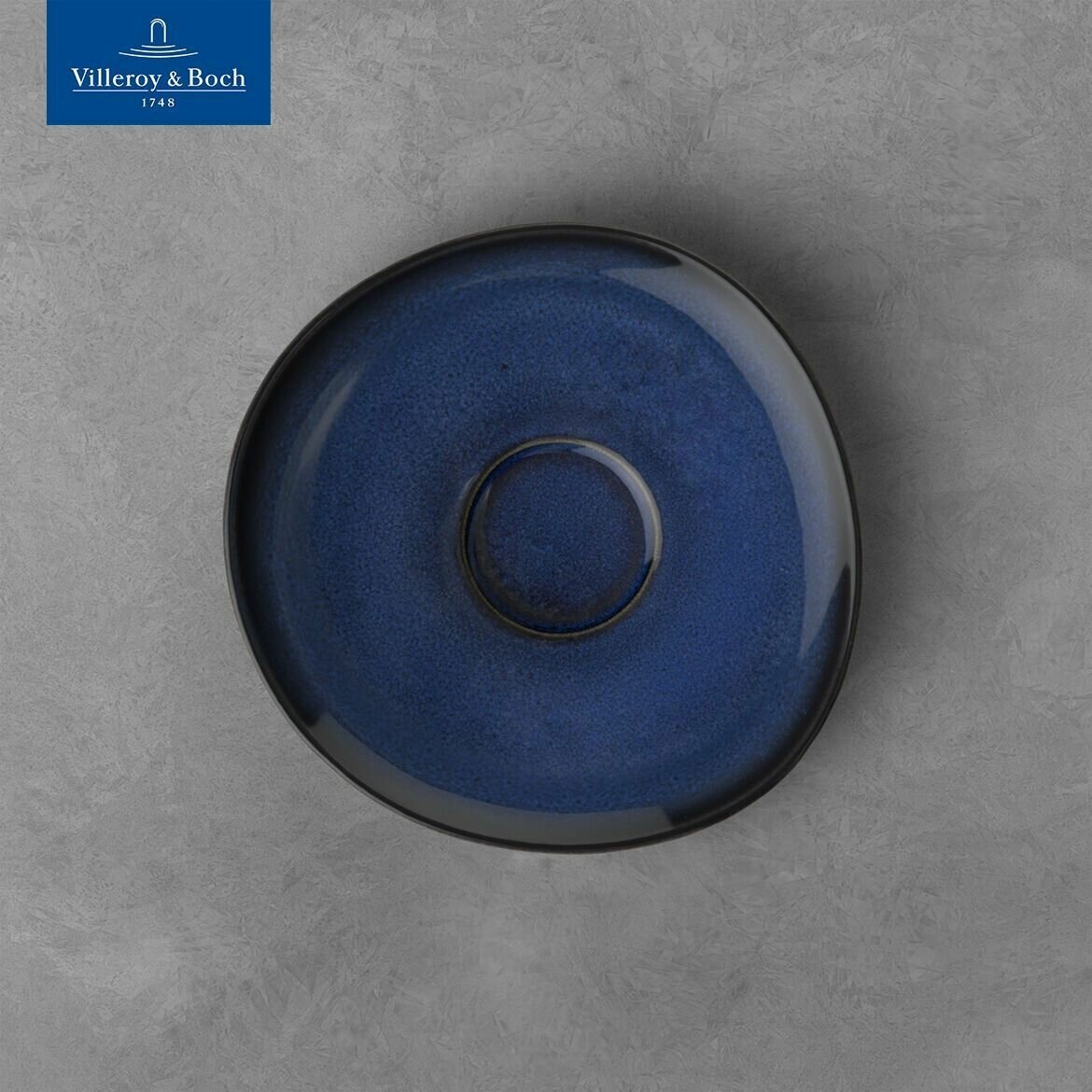 Блюдце Lave Bleu Like. by Villeroy & Boch, 15 см, Фарфор