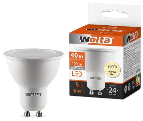 Лампа Wolta LED 25YPAR16-230-5GU10 16039665