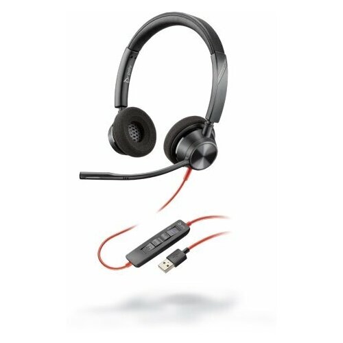 Гарнитура Plantronics BlackWire 3320 214012-01/ интерфейс подключения miniJack 3.5 мм, USB 2.0