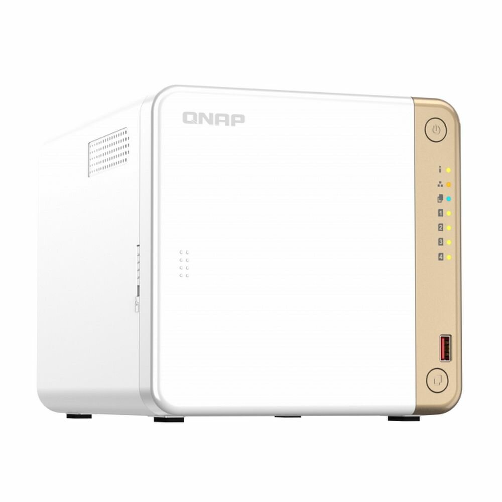 Сетевое хранилище без дисков/ channel QNAP TS-462-4G NAS 4 HDD trays, 2 x M.2 NVMe PCIe Gen 3 x1, 2-core Intel Celeron N4505 2.9 GHz, 4 GB RAM (4GB max), 1x2.5 Gigabit Ethernet , Slot PCIe Gen 3 x2, 2 USB 3.2 Gen 2 (10Gbps) Port, 2xUSB USB 2.0 port, 1xHDM