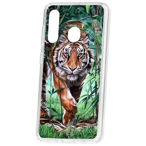 фото Чехол-накладка samsung galaxy a60 2019 kruche print крадущийся тигр