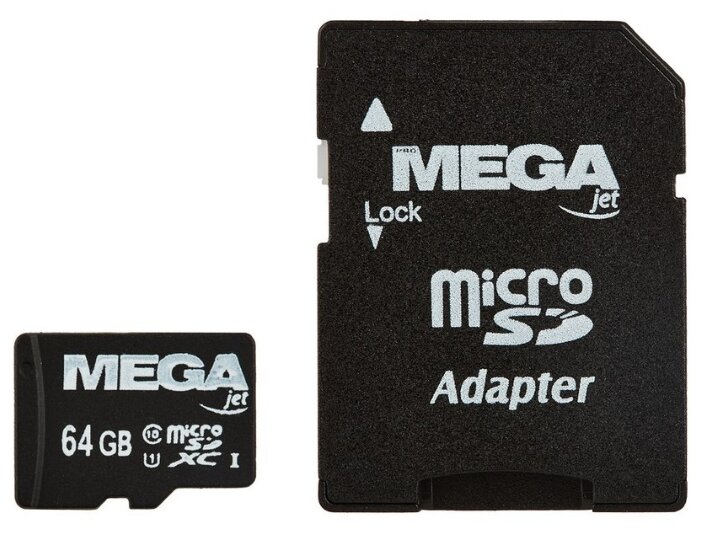 Карта памяти ProMega jet microSDXC UHS-I Cl10 + адаптер, PJ-MC-64GB