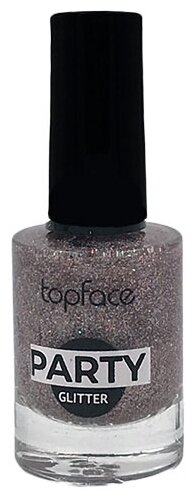 Topface Лак для ногтей Party Glitter, 9 мл, 106