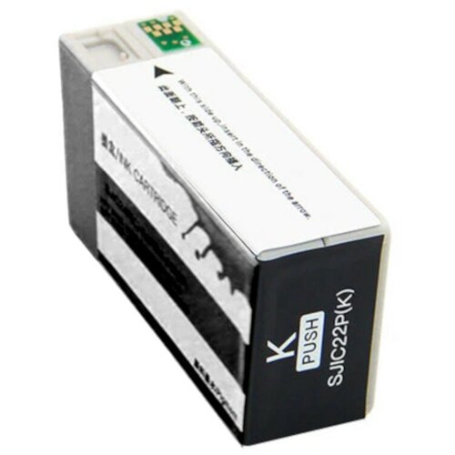 Картридж для Epson ColorWorks TM-C3500 (SJIC22P(K)), совместимый, пигментный, чёрный Black, im. E-SJIC22P. BK картридж epson sjic22p k 4000 стр черный