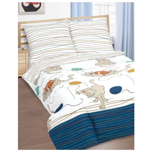 фото Детское постельное бельё "арт дизайн" из поплина мягкие лапки размер 1.5 артпостель