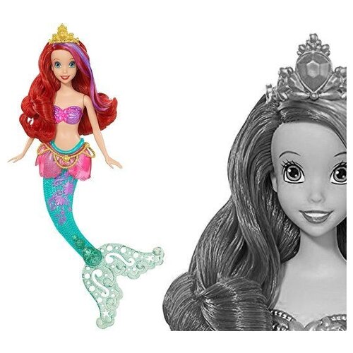 Кукла Mattel Принцессы Диснея Принцесса Диснея Ариэль, меняет цвет кукла disney princess принцесса ариэль с аксессуарами