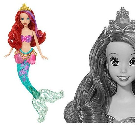 Кукла Mattel Принцессы Диснея Принцесса Диснея Ариэль, меняет цвет