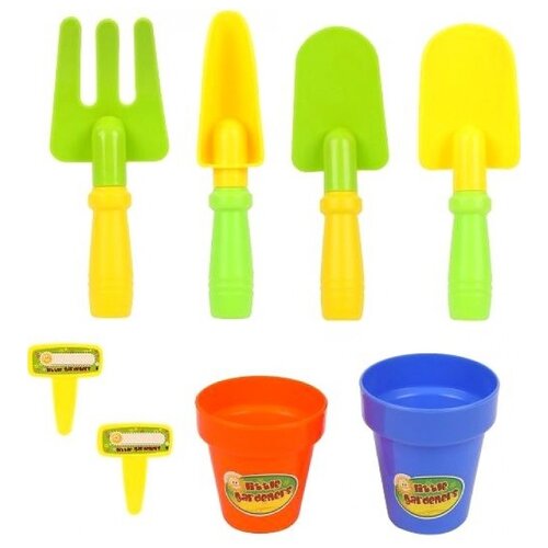 фото Набор наша игрушка 979-3 желтый/зеленый/голубой/оранжевый