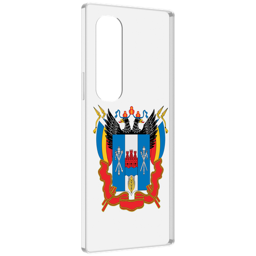 Чехол MyPads герб-ростовская-область для Samsung Galaxy Z Fold 4 (SM-F936) задняя-панель-накладка-бампер