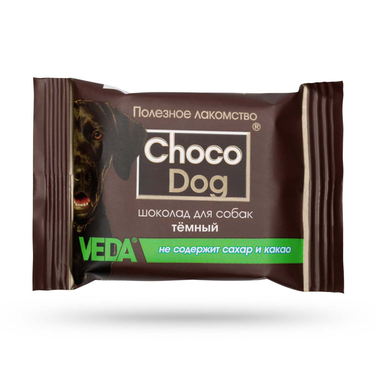 Choco dog 15гр черный шоколад, полезное лакомство для собак, 1 упаковка