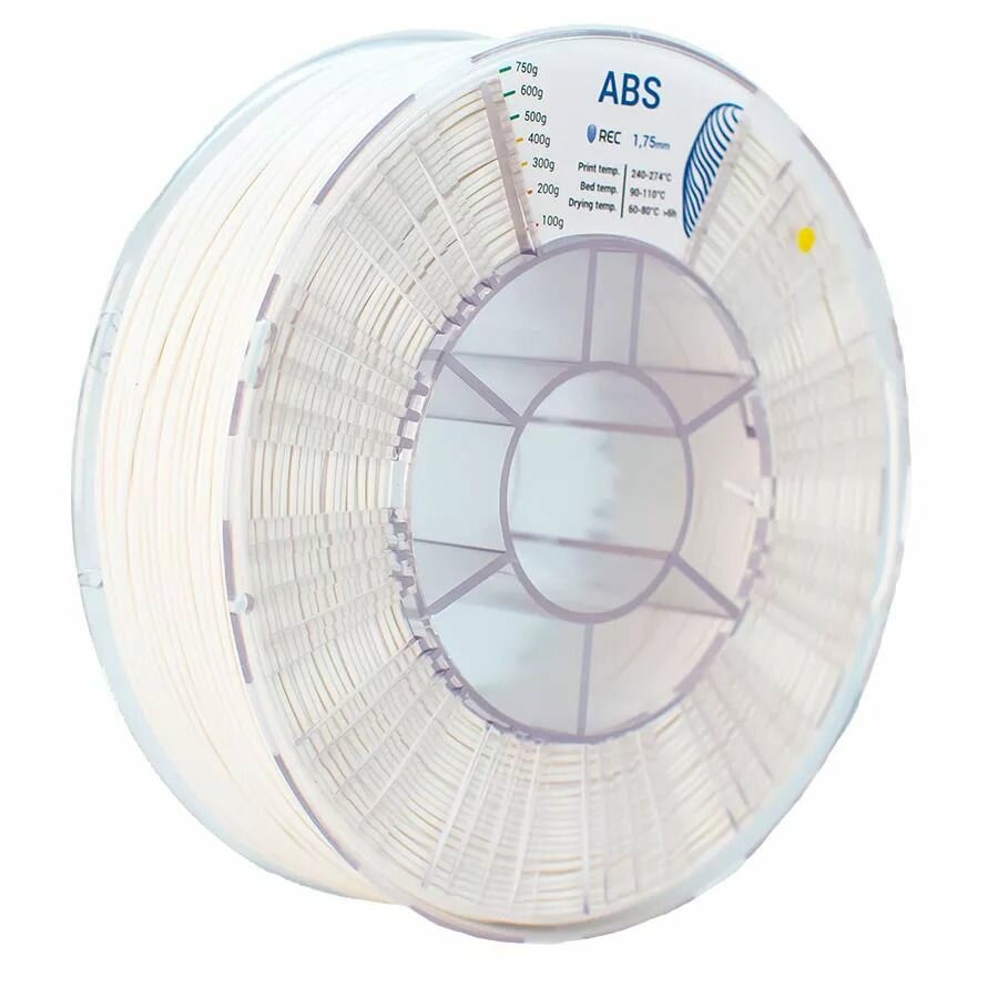 ABS-пластик REC 1,75мм белый (750 г)