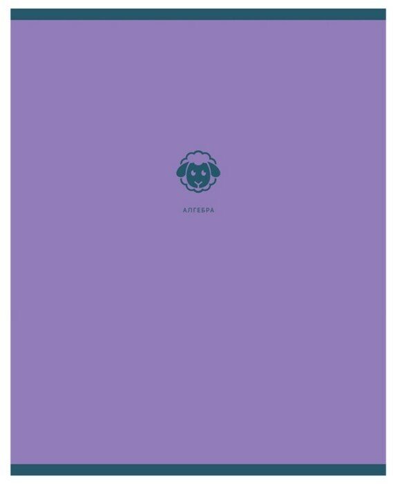 Тетрадь предметная Monocolor.Element, 48 листов в клетку "Алгебра", обложка мелованный картон, ламинация софт тач, выборочный лак, блок офсет 70 г/м2