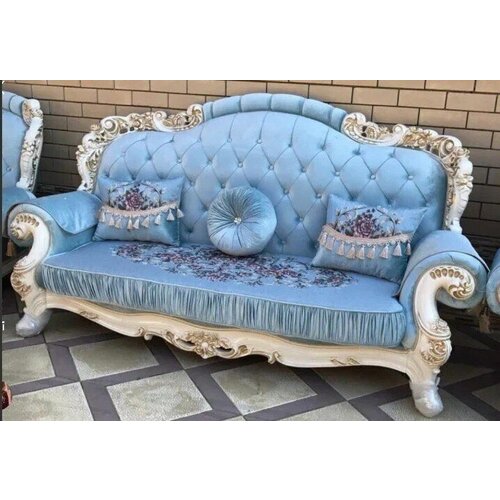 Диван Романо раскладной голубой 122525₽