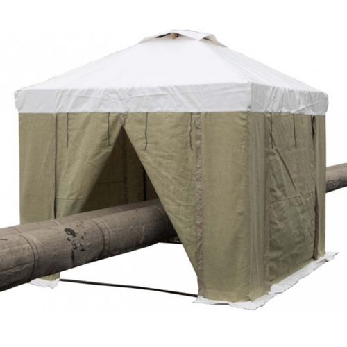 фото Палатка сварщика митек 2.5 х 2.0 (пвх+брезент, квадратные трубы 20х20 мм)