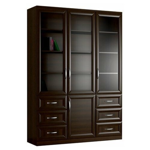 Книжный шкаф Библиограф-3 7 Венге 120x40x210 30190₽