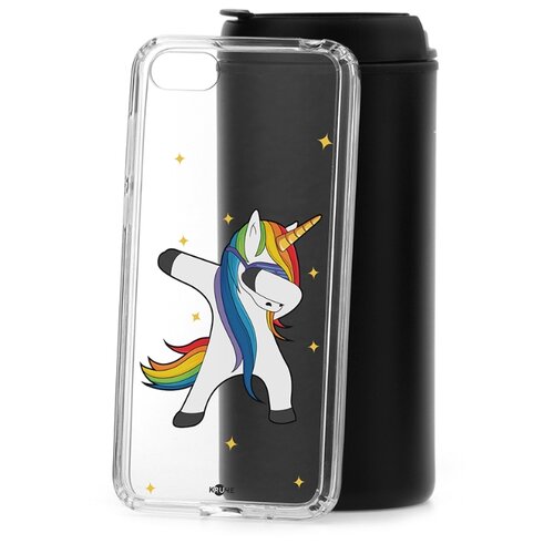 фото Чехол на honor 7a kruche print единорожка