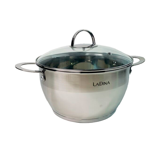 Кастрюля из нержавеющей стали "LaDina" DIANA 24см 5л 68024 - фотография № 12