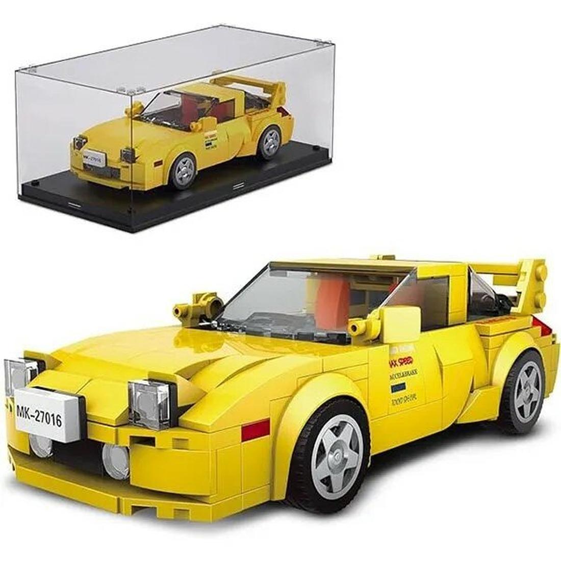 Конструктор Mould King 27016 Автомобиль Mazda RX-7 FD35, 329 дет., желтый