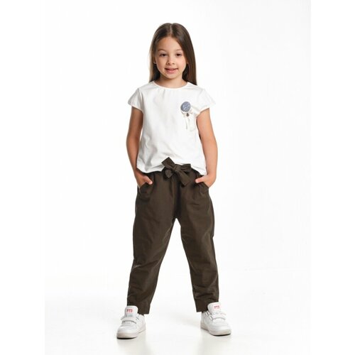 Комплект одежды  Mini Maxi для девочек, размер 98, белый, хаки