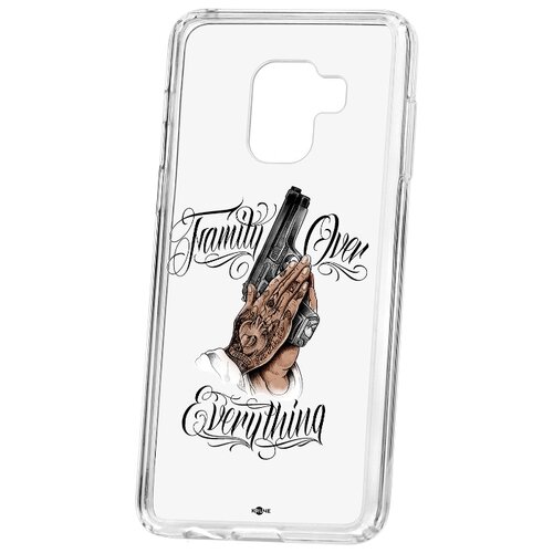 фото Чехол на samsung galaxy a8 2018 (a530) kruche print семья превыше