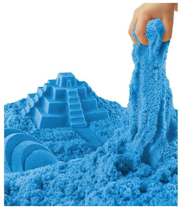 Кинетический Космический песок 1 кг, дой-пак, синий - фото №3