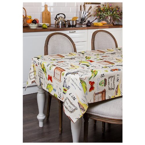 фото Скатерть баттерфляй santalino 850-603-16 180х140 см