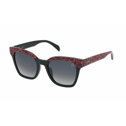 Солнцезащитные очки Tous, прямоугольные, оправа: пластик, для женщин, красный