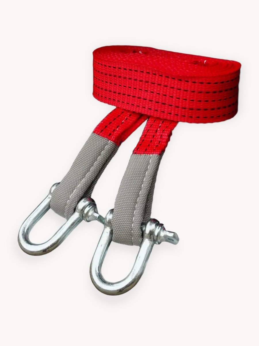 Трос буксировочный автомобильный Shifu 12 т, 5 метров с шаклами