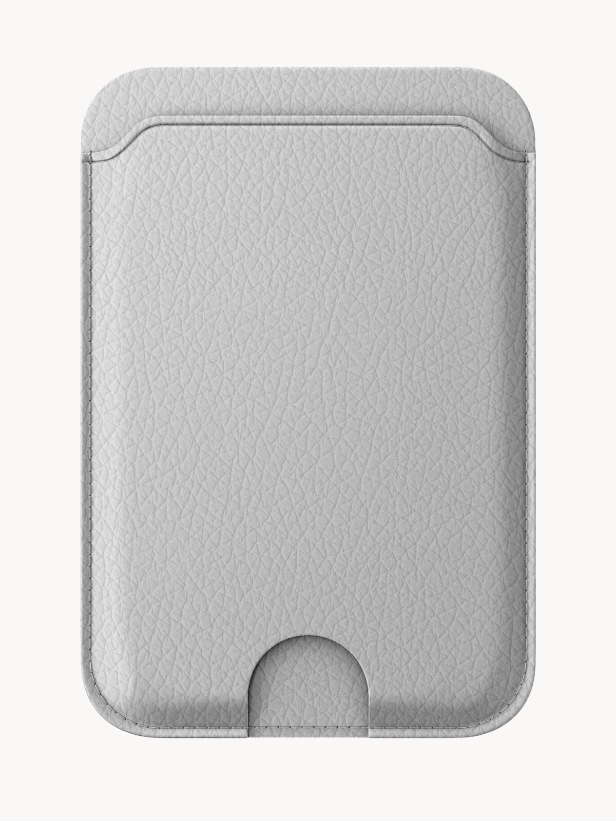 Картхолдер магнитный на iPhone белый, мэгсэйф, матовая поверхность