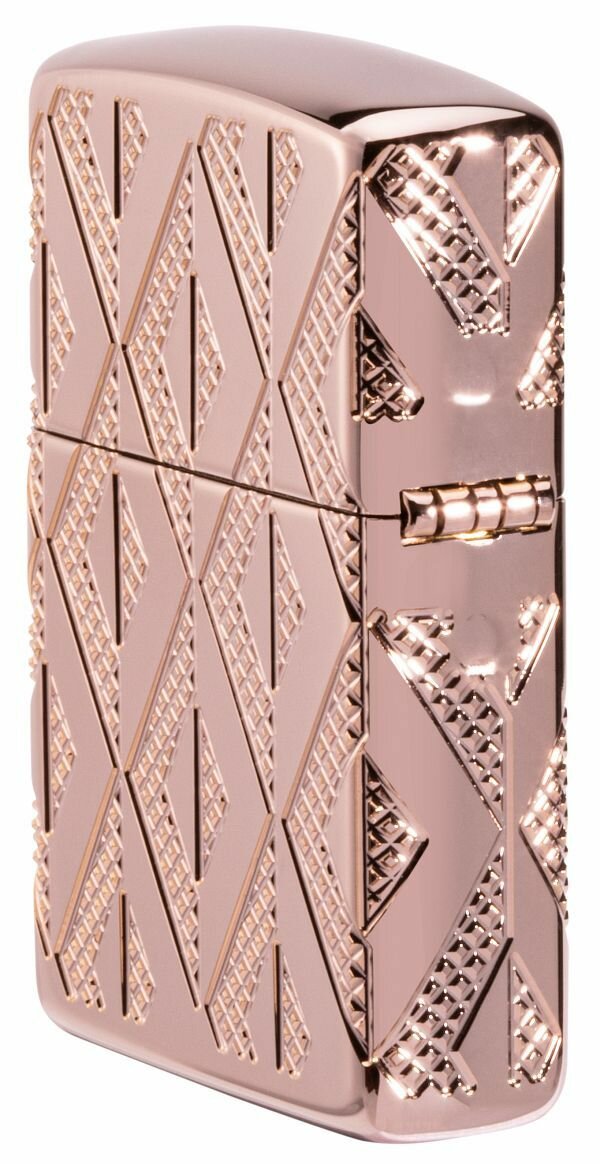 Зажигалка бензиновая Zippo 49702 Armor Geometric Diamond Pattern Design - фотография № 16