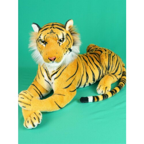 Мягкая игрушка Тигр реалистичный 60 см. мягкая игрушка тигр альбинос реалистичный 25 см