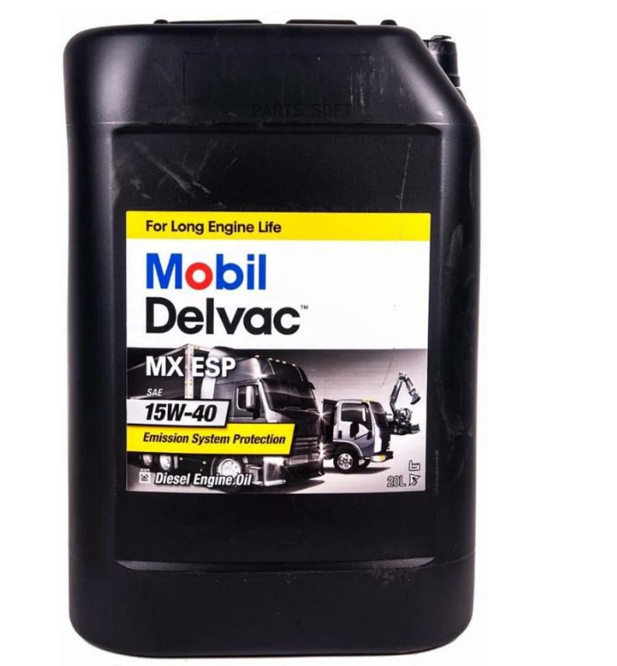 MOBIL 153849 Mobil Delvac MX ESP 15W40 (20L)_масло мот! мин.\ ACEA E4/E7, CH-4/CI-4/CI-4 Plus/CJ-4/CK-4, MB 228.31