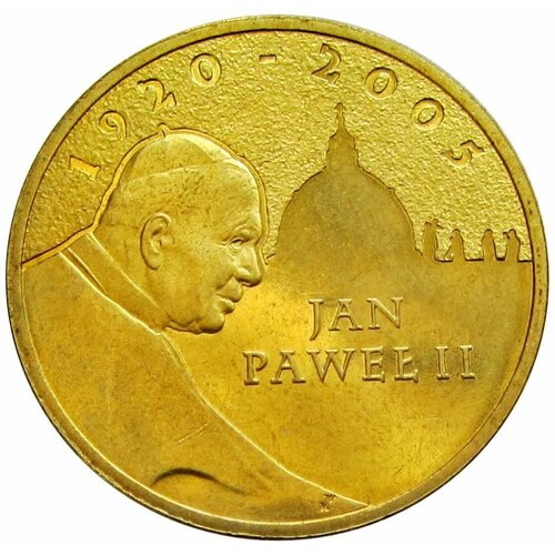 2 злотых 2005 Польша, Папа римский Иоанн Павел II ватикан жетон папа бенедикт xvi 2005 г