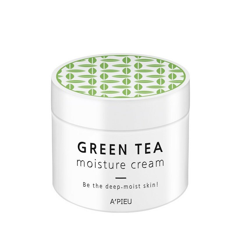 Крем для лица 'A'PIEU' GREEN TEA увлажняющий с зеленым чаем, 110 мл